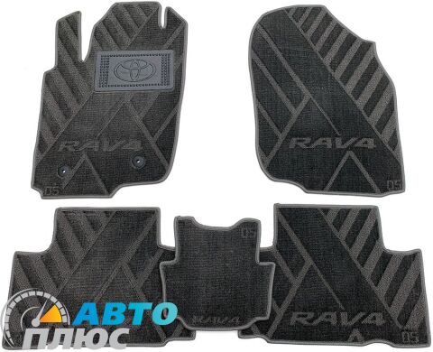 Композитные коврики в салон Toyota RAV4 2006-2009 (X) серые AVTO-Tex