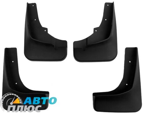 Комплект брызговиков Mitsubishi Outlander XL 2007- (без порогов) (AVTM)