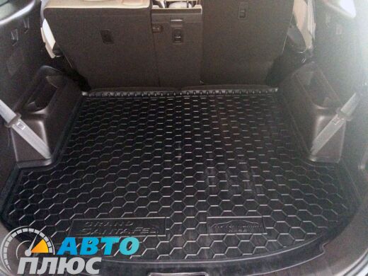 Автомобильный коврик в багажник Hyundai Grand Santa Fe 2013- Base (Avto-Gumm)
