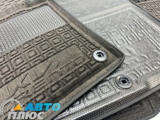 Гибридные коврики в салон Kia Sorento 2024- 5 мест (AVTO-Gumm)