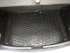 Автомобильный коврик в багажник Toyota Yaris 2011- (нижний) (Avto-Gumm)