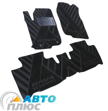 Композитні килимки в салон Toyota RAV4 2016- FL hybrid (X) чорні AVTO-Tex