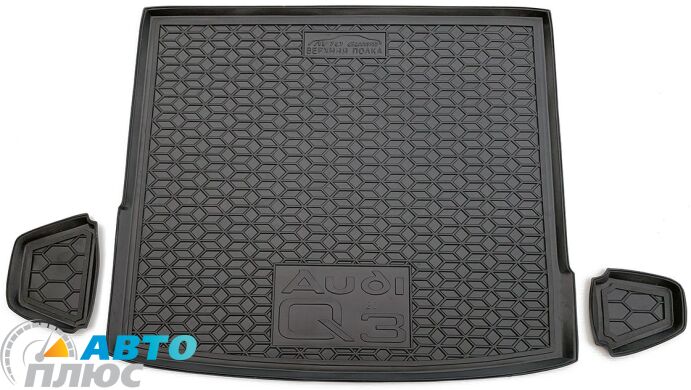 Автомобильный коврик в багажник Audi Q3 2020- (верхняя полка) (Avto-Gumm)