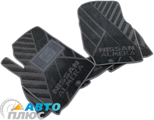 Композитные коврики в салон Nissan Almera Classic 2006- (X) серые AVTO-Tex