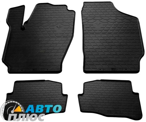 Резиновые коврики в салон Skoda Fabia 1 00-/Volkswagen Polo 02-/Seat Ibiza 03-/Cordoba 03- (Stingray)