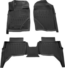 3D Коврики в салон автомобиля Volkswagen Amarok 2 2022- (Stingray)