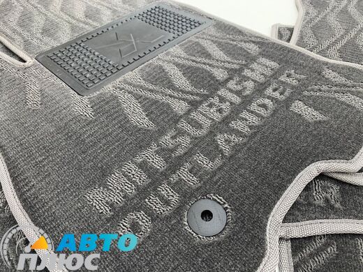 Композитные коврики в салон Mitsubishi Outlander 2003-2007 (V) серые AVTO-Tex