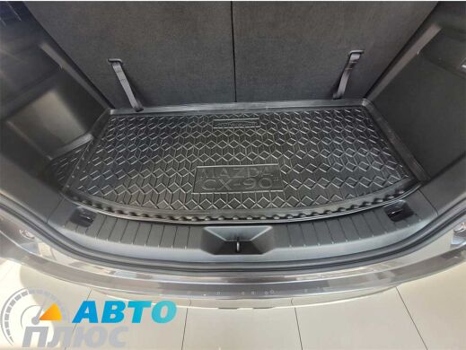 Автомобильный коврик в багажник Mazda CX-90 2023- 7 мест короткий (AVTO-Gumm)