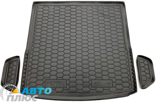 Автомобильный коврик в багажник Chevrolet Cruze 2009- Universal (Avto-Gumm)