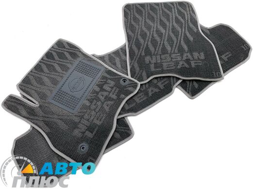 Композитные коврики в салон Nissan Leaf 2012-2018 (V) серые AVTO-Tex