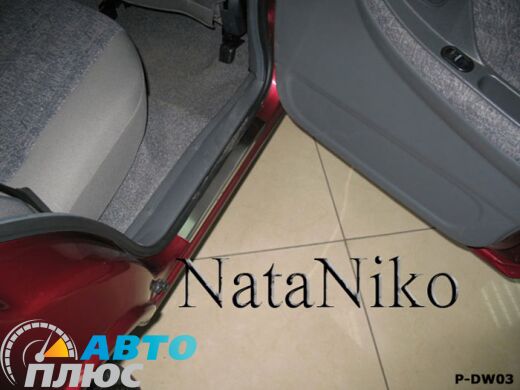 Накладки на пороги Daewoo Nexia 1994- (Premium)