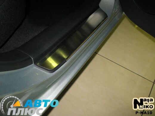 Накладки на пороги Mazda 6 2002-2007 (Premium)