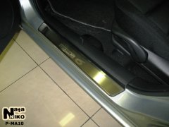 Накладки на пороги Mazda 6 2002-2007 (Premium)