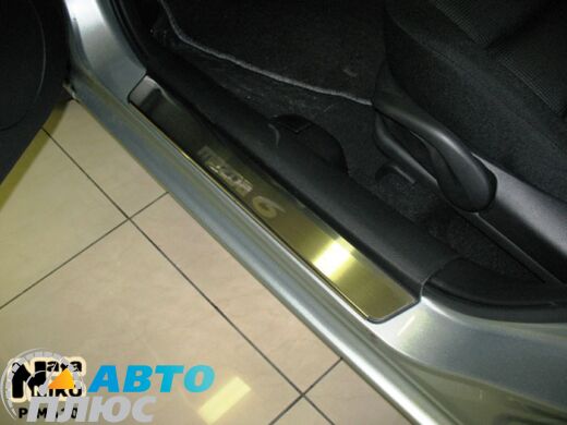 Накладки на пороги Mazda 6 2002-2007 (Premium)