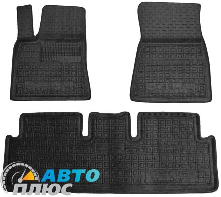 Гибридные коврики в салон Tesla Model 3 2023- (AVTO-Gumm)
