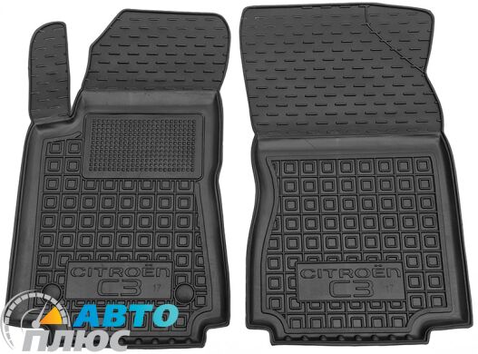 Передние коврики в автомобиль Citroen C3 2017- (Avto-Gumm)