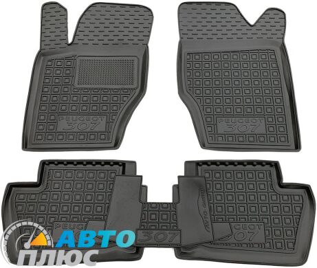 Автомобильные коврики в салон Peugeot 307 2001-2011 (Avto-Gumm)