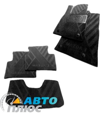 Композитные коврики в салон Mazda 3 2009-2013 (X) чорні AVTO-Tex