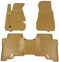 Автомобильные коврики в салон Jeep Grand Cherokee (WK) 2004- бежевые (AVTO-Gumm)