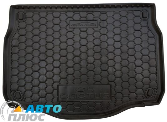Автомобильный коврик в багажник Citroen C4 Cactus 2015- (Avto-Gumm)