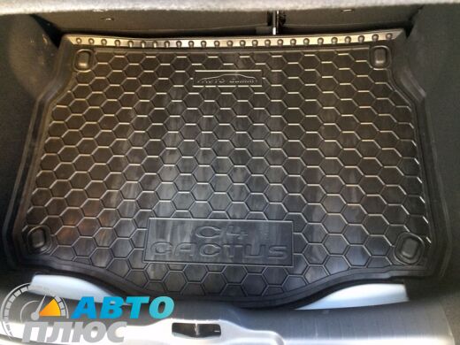 Автомобильный коврик в багажник Citroen C4 Cactus 2015- (Avto-Gumm)