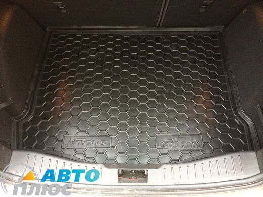 Автомобильный коврик в багажник Ford Focus 3 2011- Hatchback (докатка) (Avto-Gumm)
