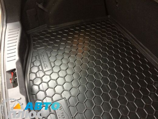 Автомобильный коврик в багажник Ford Focus 3 2011- Hatchback (докатка) (Avto-Gumm)