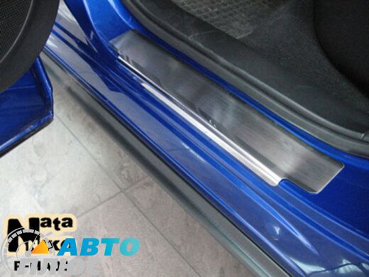 Накладки на пороги Mazda CX-7 2006- (Premium)