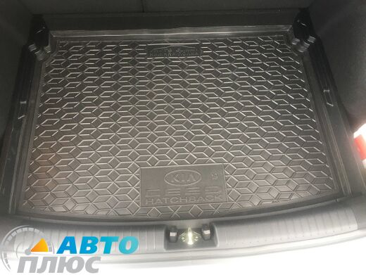 Автомобильный коврик в багажник Kia Ceed 2019- Hb (нижняя полка) (Avto-Gumm)
