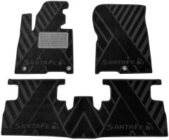 Композитные коврики в салон Hyundai Santa Fe 2018- (X) AVTO-Tex