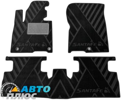 Композитные коврики в салон Hyundai Santa Fe 2018- (X) AVTO-Tex