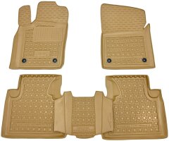 Автомобильные коврики в салон Jeep Grand Cherokee (WK2) 2010- бежевые (AVTO-Gumm)