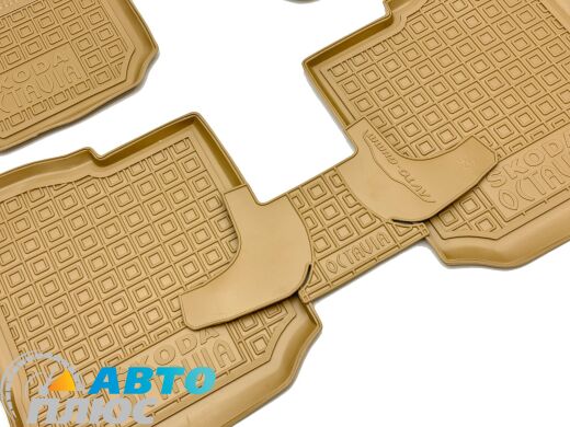 Автомобильные коврики в салон Skoda Octavia Tour 1996- бежевые (AVTO-Gumm)