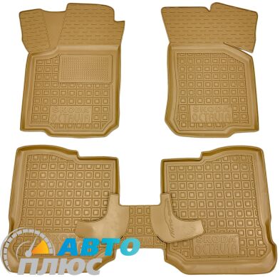 Автомобильные коврики в салон Skoda Octavia Tour 1996- бежевые (AVTO-Gumm)