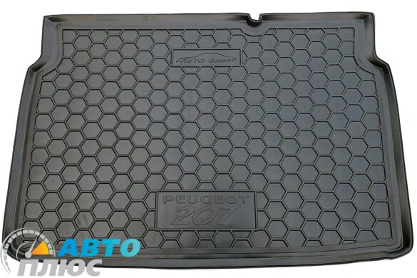 Автомобильный коврик в багажник Peugeot 207 2006- Hatchback (AVTO-Gumm)