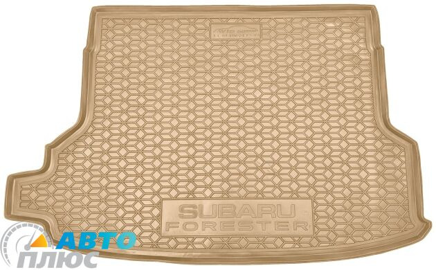 Автомобильный коврик в багажник Subaru Forester 6 2025- с сабвуфером бежевый (AVTO-Gumm)