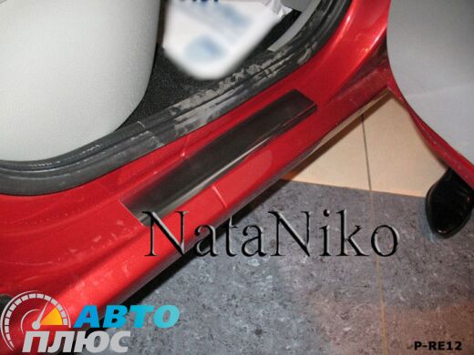 Накладки на пороги Renault Logan Sedan 2010-2013 (Premium)