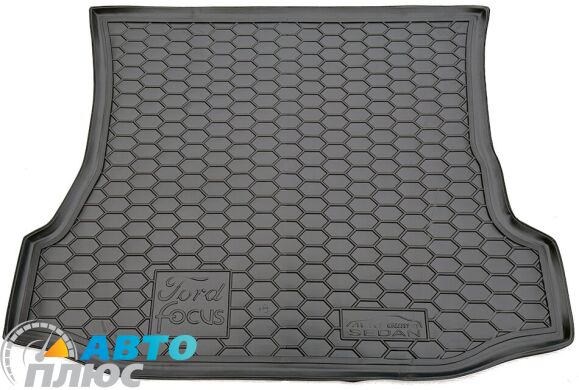 Автомобильный коврик в багажник Ford Focus 1 1998- Sedan (Avto-Gumm)