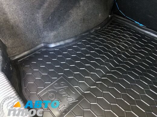 Автомобильный коврик в багажник Ford Focus 1 1998- Sedan (Avto-Gumm)