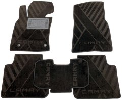 Композитні килимки в салон Toyota Camry 70 2018- (X) чорні AVTO-Tex