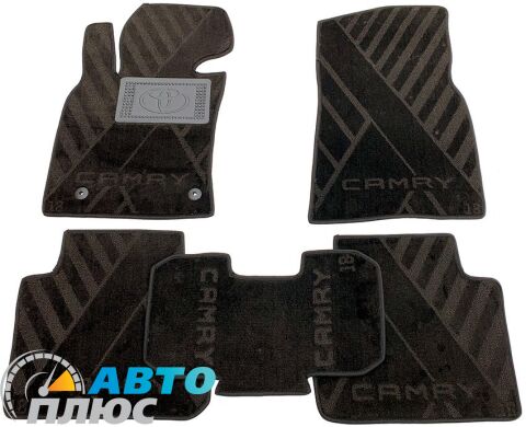 Композитні килимки в салон Toyota Camry 70 2018- (X) чорні AVTO-Tex