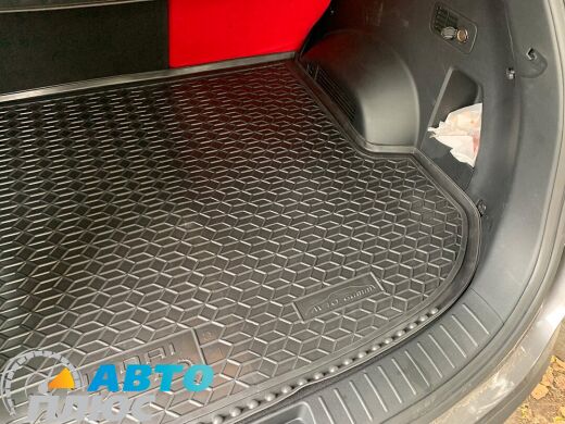 Автомобильный коврик в багажник Hyundai Santa Fe 2021- 5 мест (AVTO-Gumm)