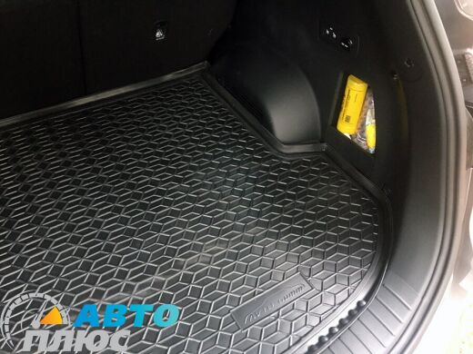 Автомобильный коврик в багажник Hyundai Santa Fe 2021- 5 мест (AVTO-Gumm)