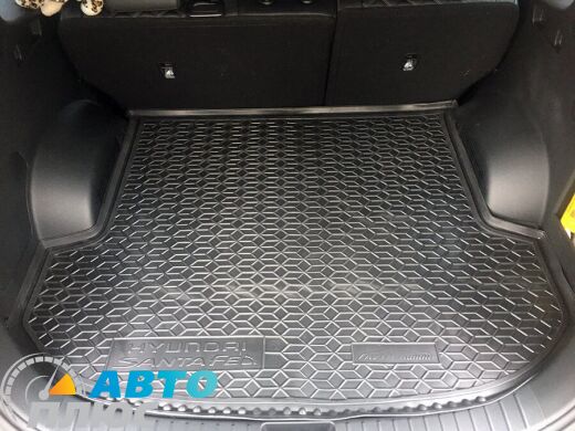 Автомобильный коврик в багажник Hyundai Santa Fe 2021- 5 мест (AVTO-Gumm)