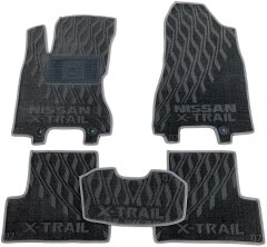 Композитные коврики в салон Nissan X-Trail (T31) 2007- (V) серые AVTO-Tex