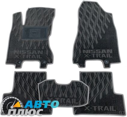 Композитные коврики в салон Nissan X-Trail (T31) 2007- (V) серые AVTO-Tex