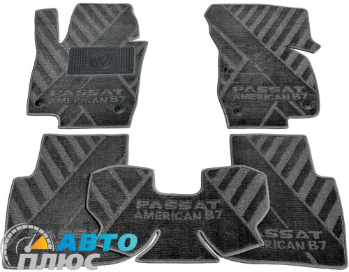 Композитні килимки в салон Volkswagen Passat B7 2011- USA (X) сірі AVTO-Tex