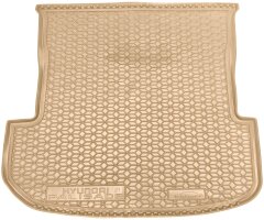 Автомобильный коврик в багажник Hyundai Palisade 2021- 7 мест бежевый (AVTO-Gumm)