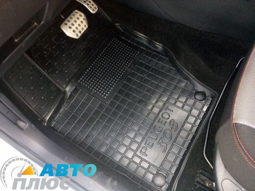 Водительский коврик в салон Peugeot 308 2008- (Avto-Gumm)