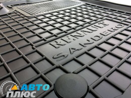 Водительский коврик в салон Renault Sandero 2013- (Avto-Gumm)